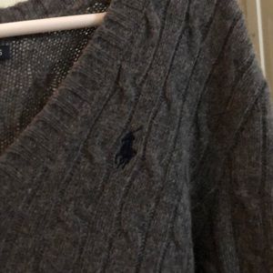 🐘Ralph Lauren Sport gray wool sweater S